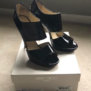 Jimmy Choo patent leather Private sandals